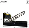letto in velluto 160x200 cm con contenitore - Con LED e Anteprima dell’immagine prodotto 4