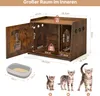 Mondeer Katzenschrank Katzentoilette mit abnehmbare Produktbild-Vorschau 9