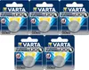 Five packages of Varta CR2032 lithium coin cell batteries are displayed. Produktbild-Vorschau