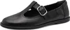 Tamaris Damen Riemchenballerina aus Leder flach mit T-Strap Produktbild-Vorschau 3