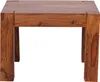 A wooden side table on a white background. Produktbild-Vorschau