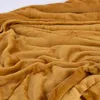 Große Kuscheldecke aus Microfaser einfarbig camel braun Produktbild-Vorschau 3