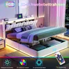 INONEFT čalúnená posteľ 160 x 200 cm, dvojlôžko s LED Náhľad obrázku produktu 5