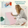 A woman is cleaning a pink and white foam building block set. Anteprima dell’immagine prodotto