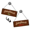 Scheißhäusle frei oder besetzt Wendeschild mit Kordel Produktbild-Vorschau 2