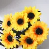 1 Bouquet 7 Köpfe Künstliche Sonnenblume Kunstseidenblumen Produktbild-Vorschau 6