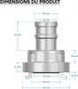 Wiltec Accouplement Storz D/25 mm – 62 x 55 x 55 mm – en Voir les images du produit 7