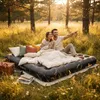 Avenli Luftmatratze Camping CloudCoil grau 203x183x22cm Produktbild-Vorschau 4
