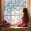 Schneeflocken Fenstersticker Weihnachtsdeko 372 Stück Weiße Produktbild-Vorschau 4