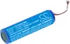 A blue cylindrical battery pack with white text and a white connector with red and white wires. Náhled obrázku produktu