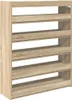 vidaXL Stojan na boty Sonoma dub 80x25x100 cm materiál na Náhled obrázku produktu 6