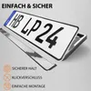 2 Stück Kennzeichenhalter in Chrom - Optik Produktbild-Vorschau 5
