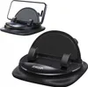 A collage of two images showing a black car phone holder. Náhled obrázku produktu