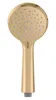 A gold-colored hand shower head with a white background. Produktbild-Vorschau
