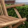 Teakholz Garten-/Klappsessel - bene living - mit Armlehnen Produktbild-Vorschau 9