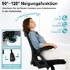 Bürostuhl ergonomisch mit Mesh-Rückenlehne, 90° klappbare Produktbild-Vorschau 4