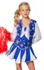 Cheerleader-Kleid blau, Größe:164 Produktbild-Vorschau 1