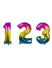 Folienballon 4 rainbow 86 cm Produktbild-Vorschau 3
