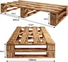 Lermowood Palettenbett M2 120 x 200 cm Geflammt Holzbett Produktbild-Vorschau 3