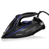 A black and blue electric iron is shown against a white background. Produktbild-Vorschau