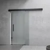 A modern interior with a frosted glass sliding door. Produktbild-Vorschau