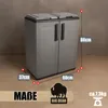 BigDean Mülltrennsystem Schrank Recycling System auch für Produktbild-Vorschau 2
