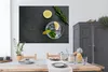 MuchoWow® Poster Cocktail - Glas - Zitrone 160x120 cm - Produktbild-Vorschau 3
