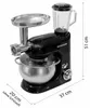 Küchenmaschine 1300 W 5 L Fleischwolf Glas Mixer SC001 | Produktbild-Vorschau 2