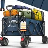Carretto pieghevole TRESKO® da 300 L con freno, blu | Anteprima dell’immagine prodotto 1