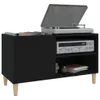 Plattenschrank Schwarz 84,5x38x48 cm Holzwerkstoff Produktbild-Vorschau 4