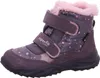 A single purple boot with pink polka dots and pink fur trim. Produktbild-Vorschau