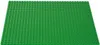 A green Lego baseplate is shown from a slightly elevated angle against a white background. Produktbild-Vorschau