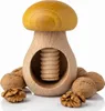 Nussknacker Holz Pilzform Gelb Küchenhelfer manuell Produktbild-Vorschau 1