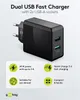 Dual-USB Schnellladegerät USB/QC3.0 28W (schwarz) Produktbild-Vorschau 15