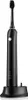 A black electric toothbrush and its charging base are shown against a white background. Produktbild-Vorschau