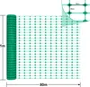 UISEBRT 1 x 80m Absperrzaun Kunststoff Grün Bauzaun Produktbild-Vorschau 2