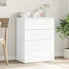 Příborník bílý 60x39x80 cm Materiál na bázi dřeva Náhled obrázku produktu 3