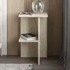 Kwadratowy stolik nocny z półką, wys. 60 cm - LERAY Podgląd zdjęcia produktu 3