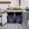 Abri pour poubelles de 240 litres, pour 2 poubelles - Voir les images du produit 2