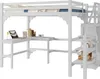 OKWISH Lit Mezzanine 140x200 cm - Lit Combiné Avec Bureau Voir les images du produit 9