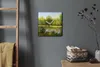 Coloray Uhr auf Leinwand 30x30 cm Wand Uhr Dekoration Produktbild-Vorschau 4