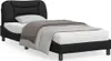 CLORIS Bettgestell mit LED Schwarz 90x190 cm Kunstleder Produktbild-Vorschau 1