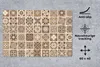 MuchoWow® Schreibtischunterlage Design - Blumen - Braun - Produktbild-Vorschau 2