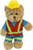 Bär Bauarbeiter aus Plüsch 27x13x34cm Produktbild-Vorschau 2