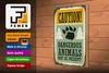 Holzschild Retro 20x30cm Caution dangerous animals Produktbild-Vorschau 4