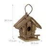 Relaxdays Deko Vogelhaus zum Aufhängen, unbehandeltes Holz, Produktbild-Vorschau 4