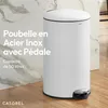 CASABEL Poubelle Cuisine 50L - 100% Acier Inoxydable, Voir les images du produit 2