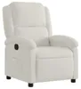 Sillón de relax de color crema, tapizado en terciopelo, Vista previa de la imagen del producto 1