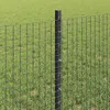 vidaXL Geschweißter Drahtzaun mit Pfosten 25 x 0,6 m Grau Produktbild-Vorschau 4
