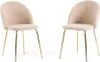 Two chairs are shown against a white background. Voir les images du produit